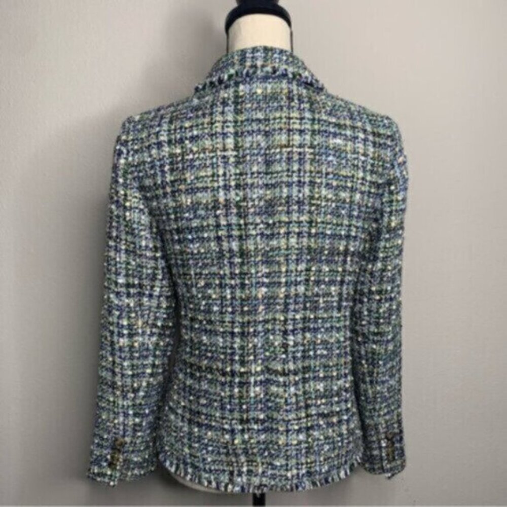 NWT Ann Taylor Tweed Shimmer Tailored Double Breasted Blazer - Picture 10 of 14